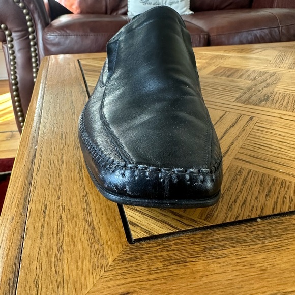 Steve Madden Men's Black Leather Loafers - Picture 3 of 11